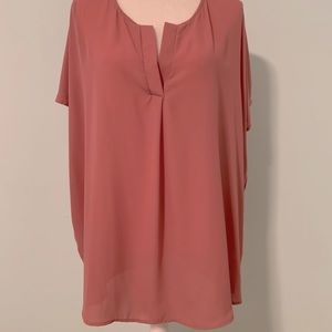 Red Lolly Mauve Tunic Top Size Large NWT